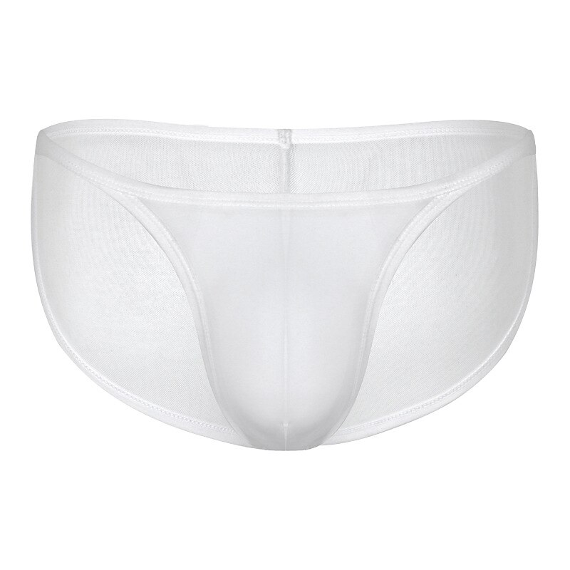 Men's 1pack Basic Panties Briefs Mesh Polyester Antibacterial Leak Proof Pure Color Mid Waist Black White