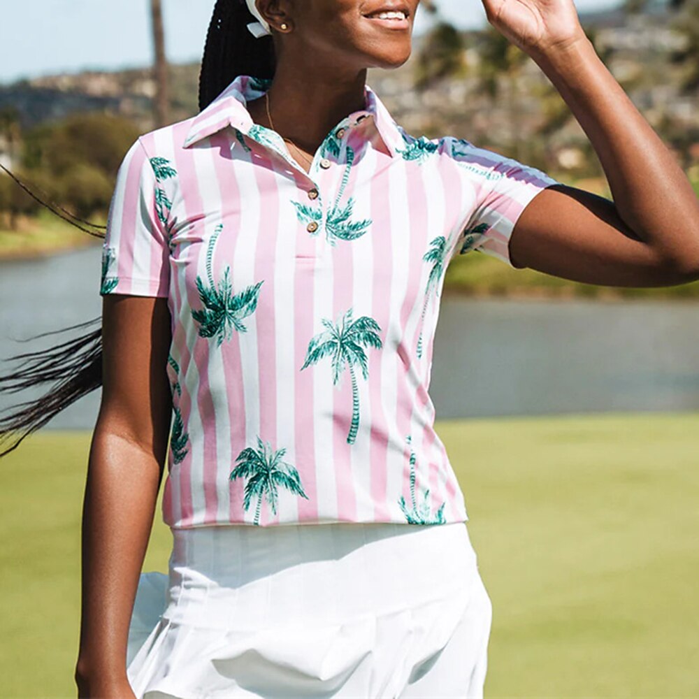 Men's Women's Matching polo Polo Shirt Golf Shirt Breathable Quick Dry Soft Short Sleeve Top Regular Fit Printed Summer Spring Gym Workout Golf Badminton