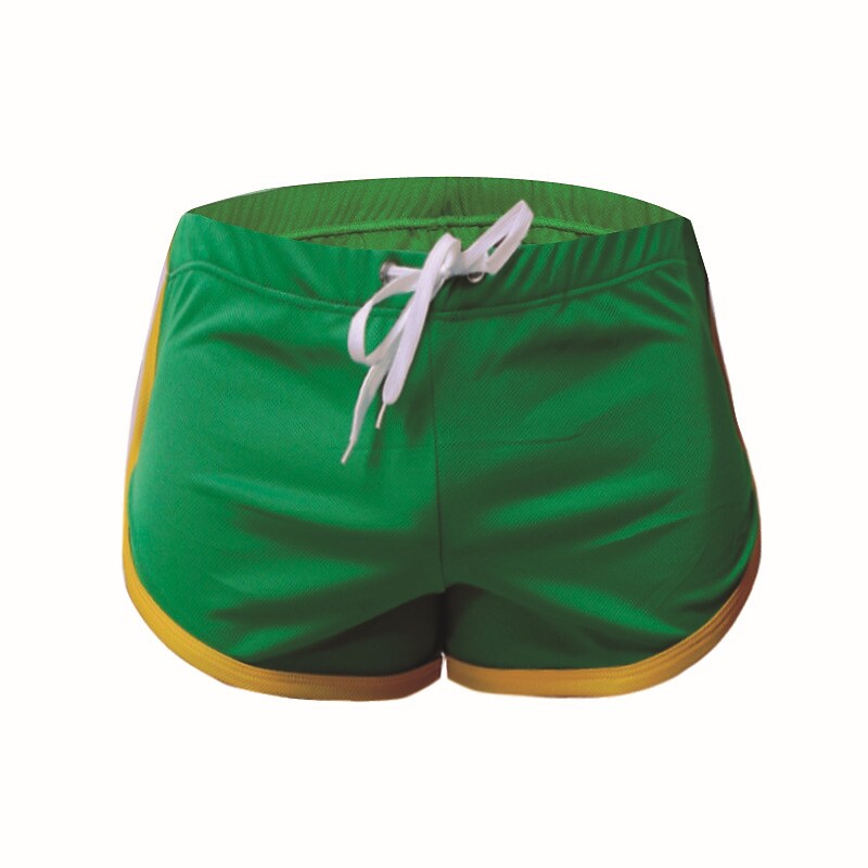 Men's Outdoor Sport Runing Fitness Stretch Quick Dry Breathable Lightweight Stripe Print Shorts