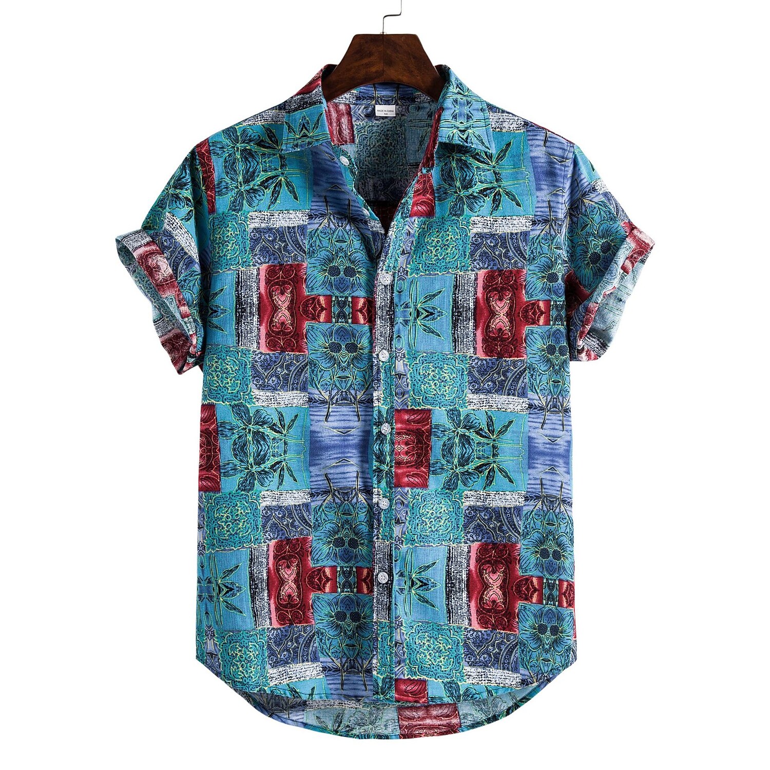 Men's Hawaiian Shirt Graphic Prints Beach Turndown Casual Holiday Shor