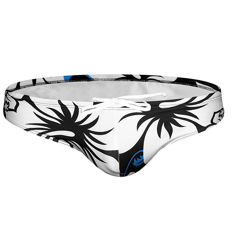 Men's Swimming Beach Fashion Hawaiian Comfortable Drawstring Breathable Lightweight Pattern Print Swimming Trunks Shorts