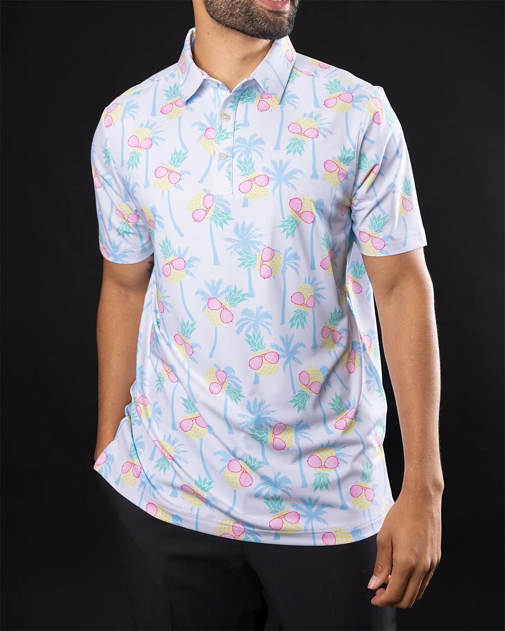 Men's Women's Matching polo Polo Shirt golf apparel Breathable Quick Dry Lightweight Top Printed Summer Golf