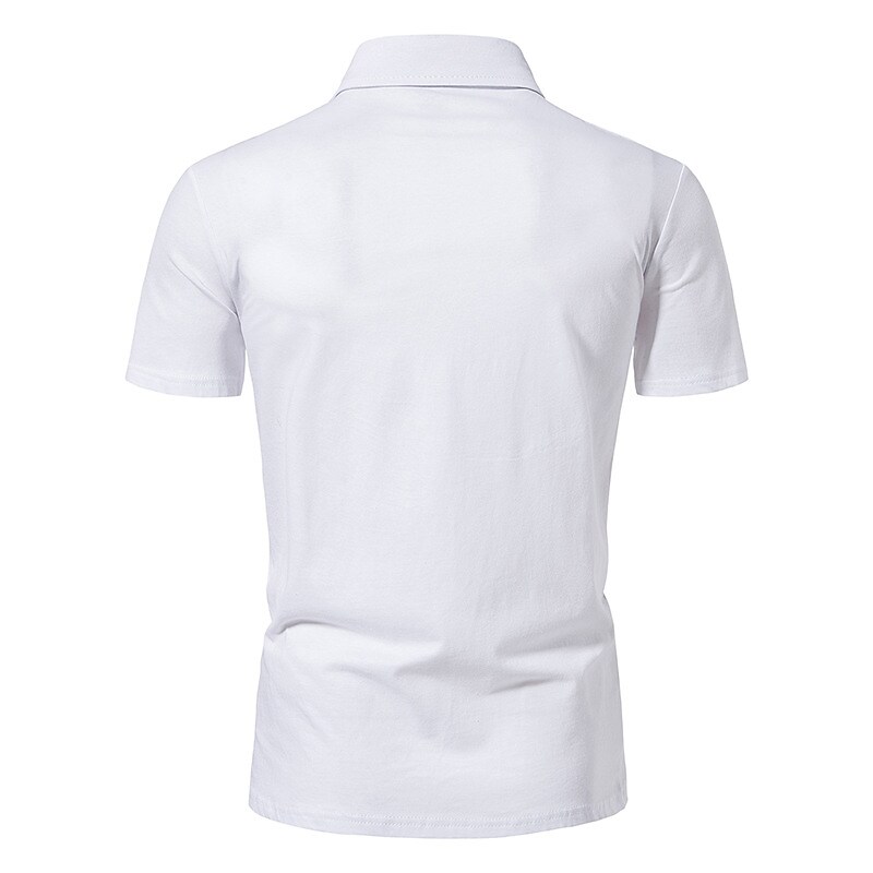 Men's Vacation Outdoor Daily Fashion Casual Comfortable Solid Color Lapel Button Short Sleeve Shirt