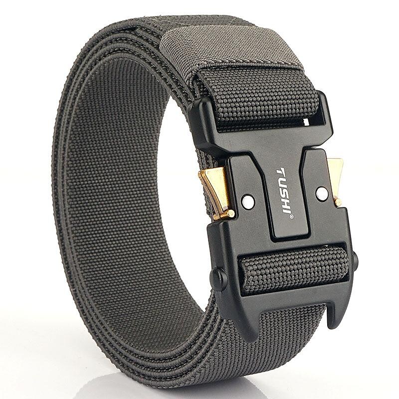 Men's Military Outdoor Work Hunting Military Tactical Quick Release Heavy Duty Metal Buckle Belt