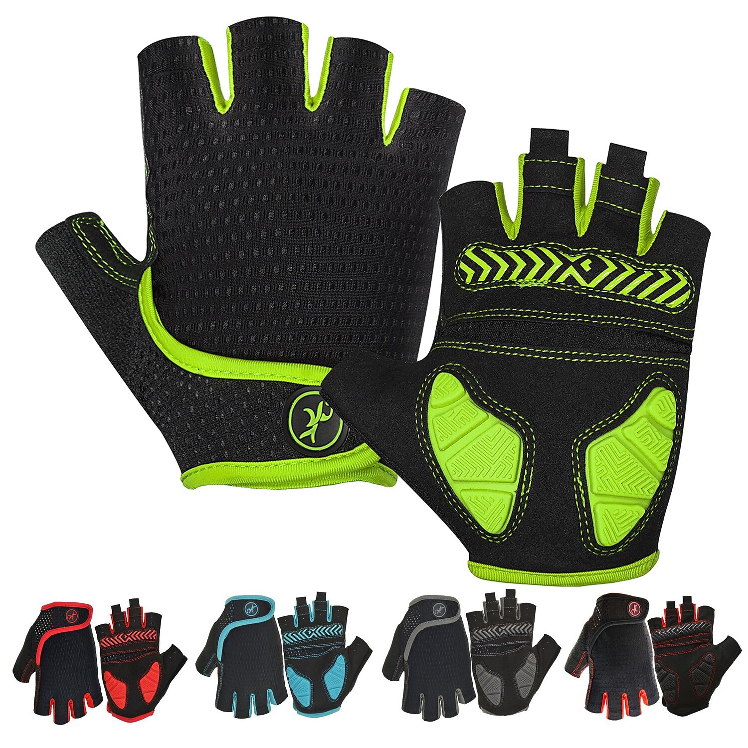Bike Cycling Mountain Bike Half Finger Anti Slip Breathable Shockproof Sweat wicking Sports Gym Silica Gel Gloves 