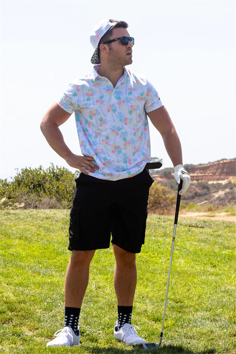 Men's Women's Matching polo Polo Shirt golf apparel Breathable Quick Dry Lightweight Top Printed Summer Golf