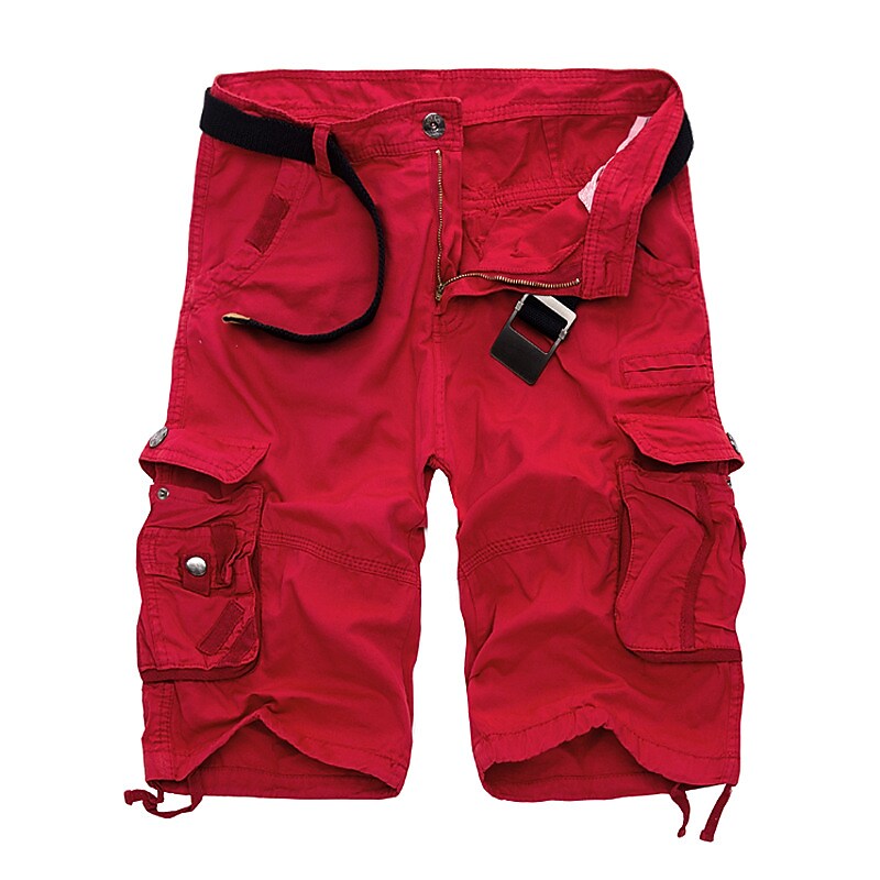 Men's Trekking Mountaineering Work Solid Color Casual Sports Overalls Shorts