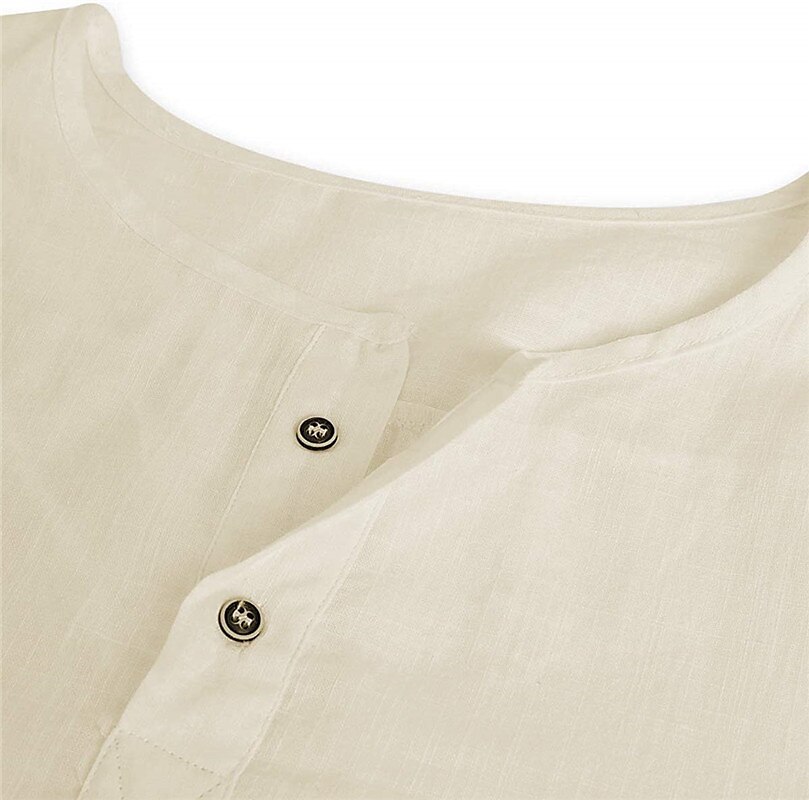 Men's Outdoor Street Fashion Vacation Comfortable Breathable Soft Plain Long Sleeve Shirt