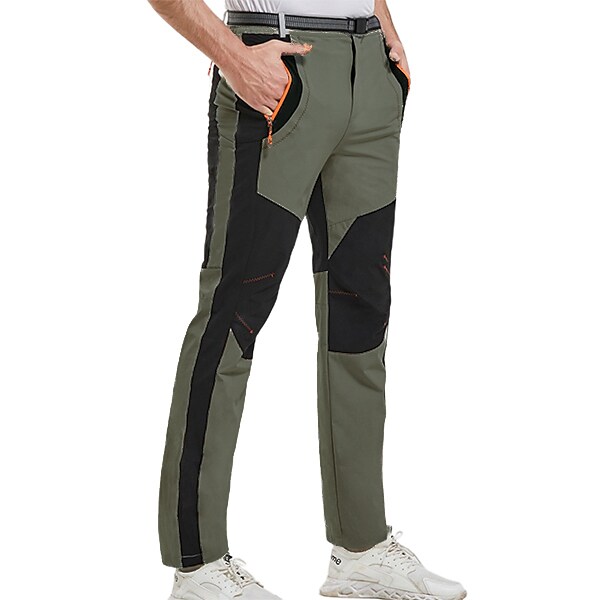 Men's Outdoor Hiking Hunting Fishing Climbing Wear Resistant Zippered Pockets Stretch Trouser