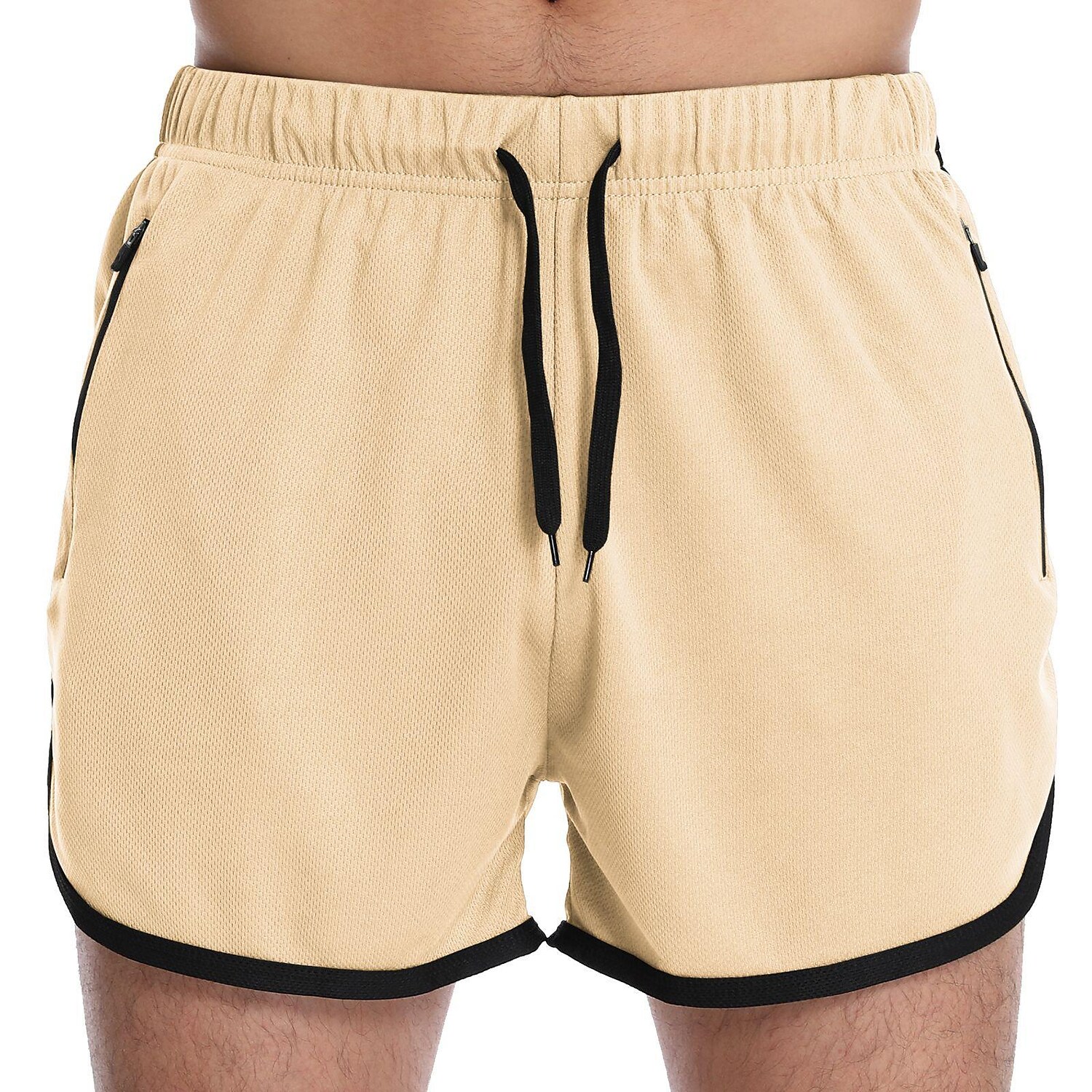 Men's Swimming Beach Casual Fashion Drawstring Comfortable Breathable Pockets Plain Swimming Trunks Shorts