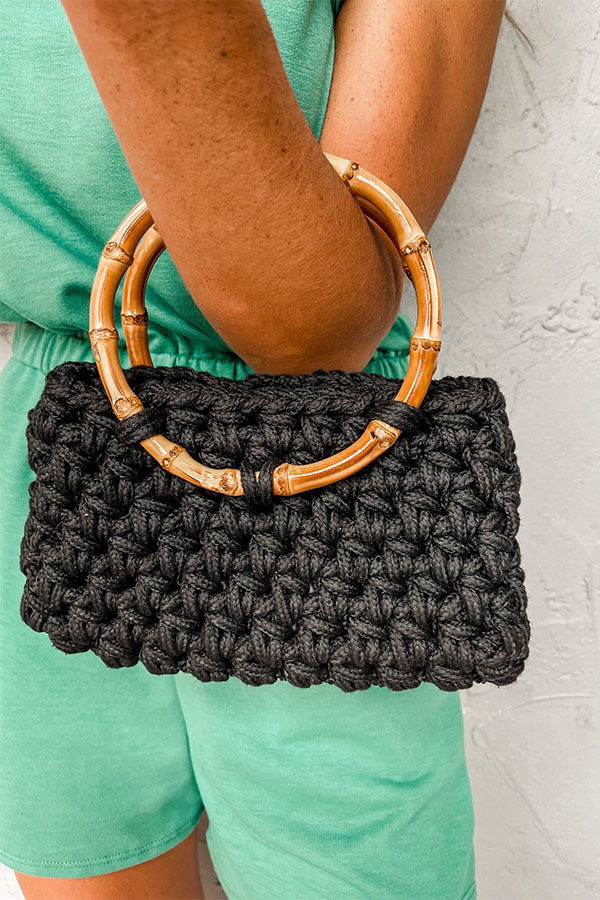 Shepicker Slub Loop Thick Needle Cotton Crochet Handbag