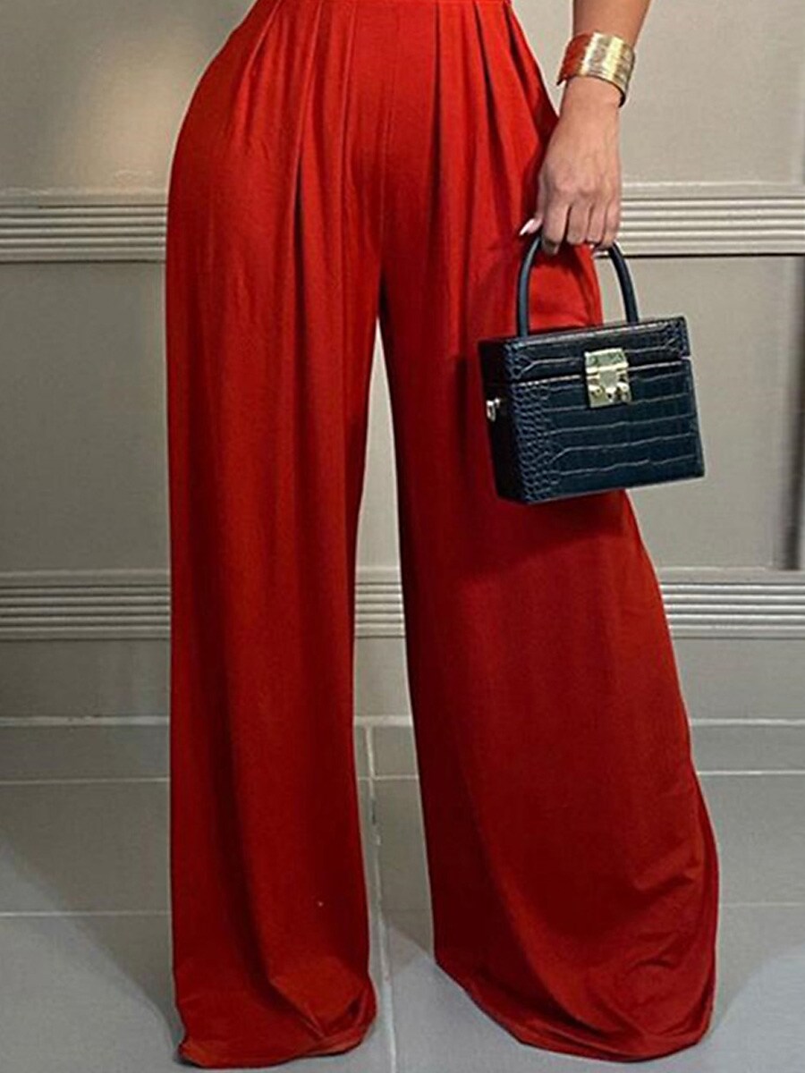 Shepicker Elegant Pleated Off Shoulder Party Cocktail Jumpsuit for Wom