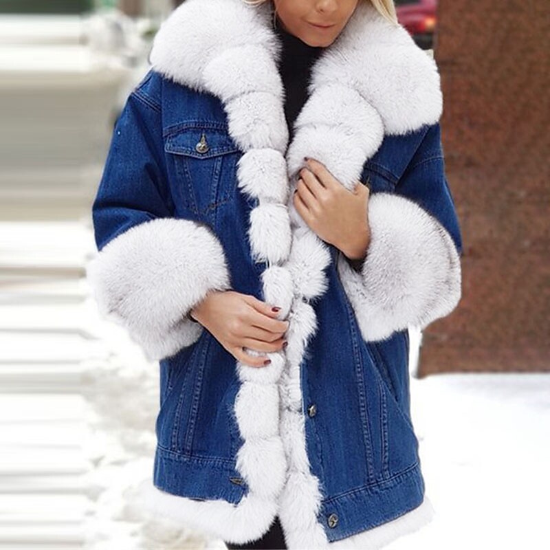 Shepicker Women's Winter Jacket Winter Coat Parka Windproof Warm Outdoor Street Daily Vacation Pocket Outerwear