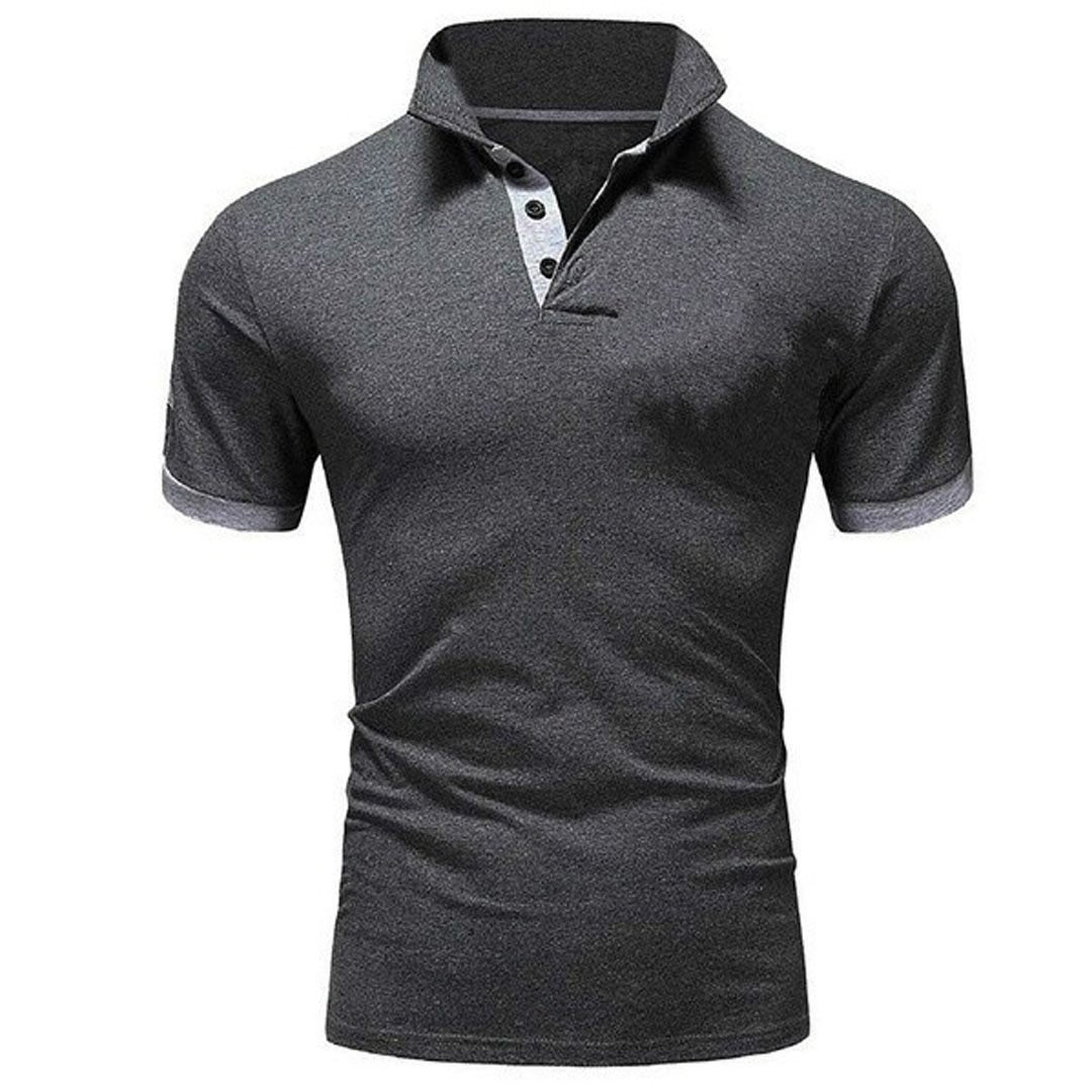 Men's Quick Dry Contrast Color Casual T-shirt