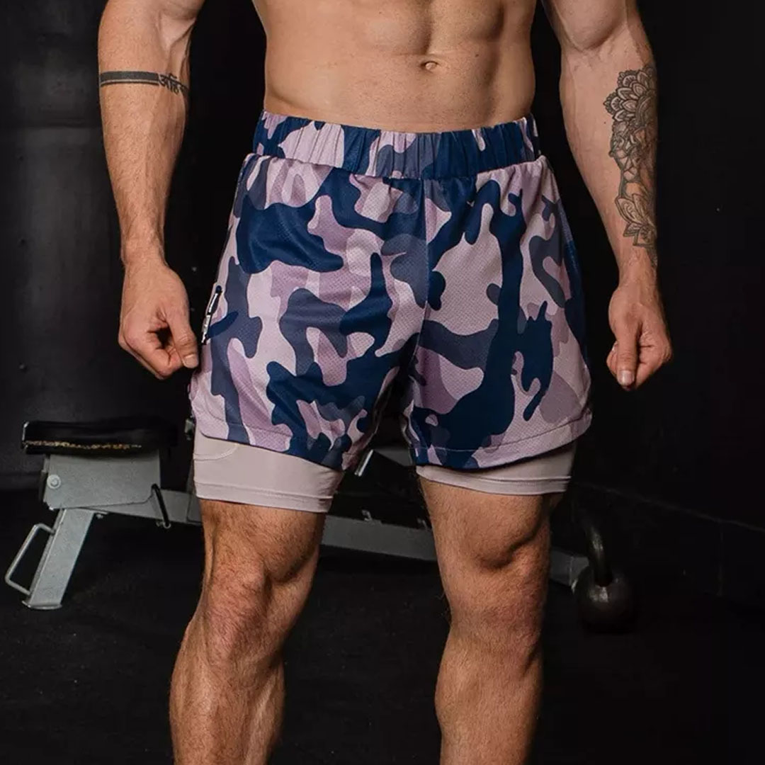 Men's Camouflage Shorts Fitness Running Shorts