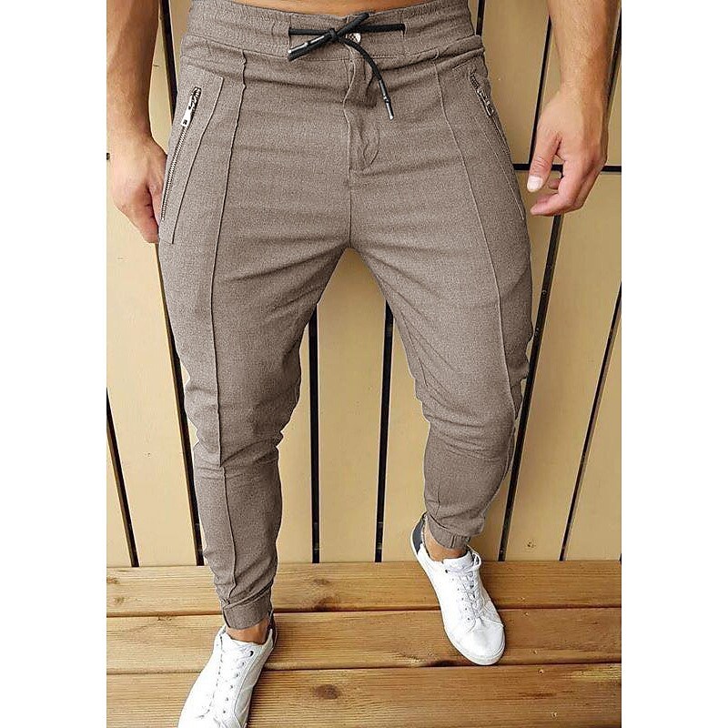 Men's Pants Chinos Classic Comfort Outdoor Full Length Formal Business Streetwear Stylish