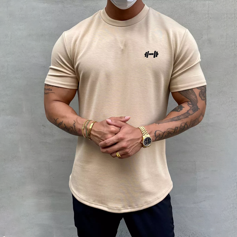 Men's Cotton Slim Elastic T-shirt