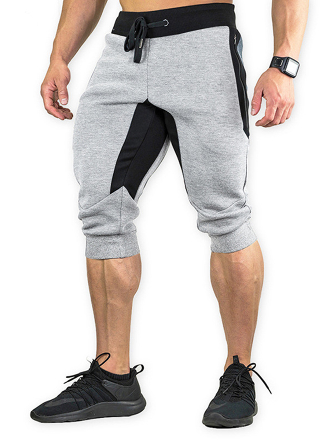 Cropped Sports Loose Mid-pants
