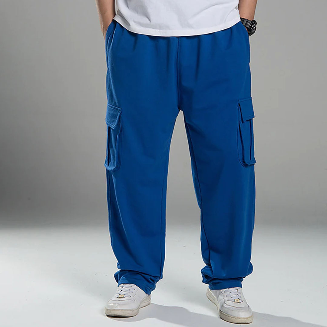 Men's Athletic Sweatpants Tactical Cargo Trousers Pocket Multiple Pants