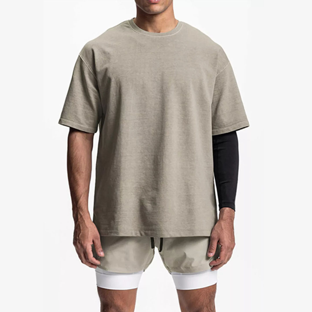 Men's Off-Shoulder Short-Sleeved T-shirt