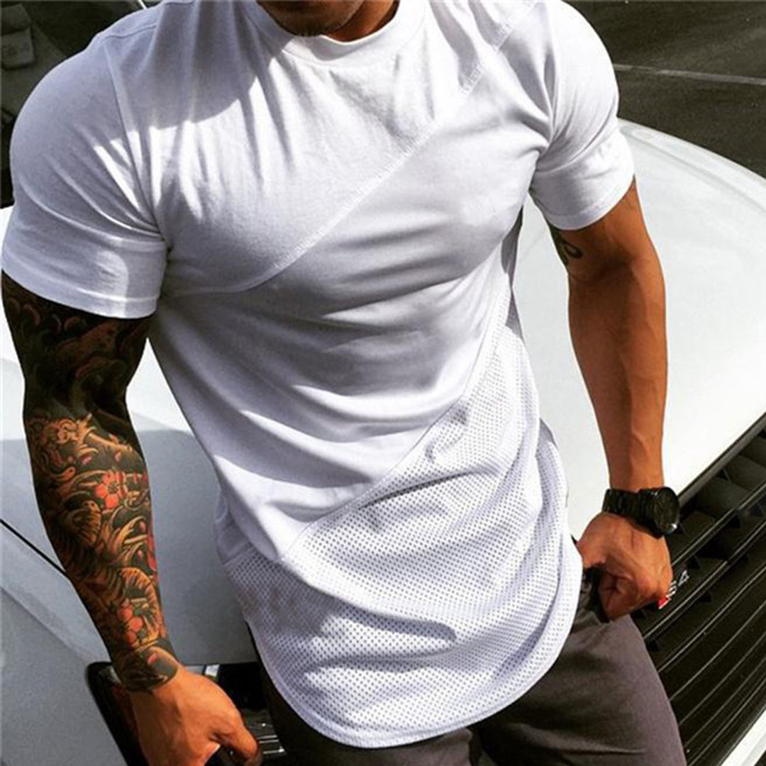 Men's Stitched Short Sleeve Sport T-Shirt