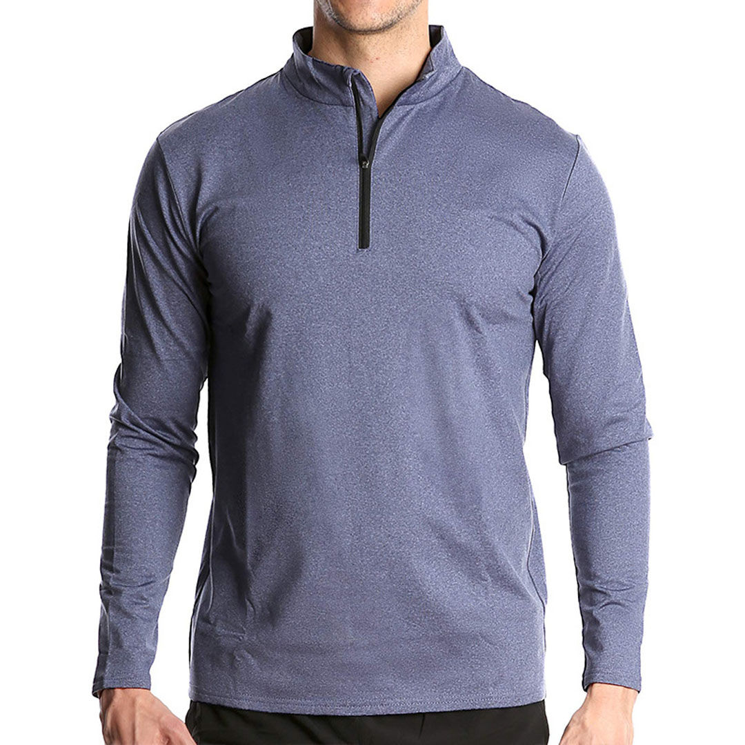 Gymstugan Quick Dry Sports Running Sweatshirt Half Zip T-Shir