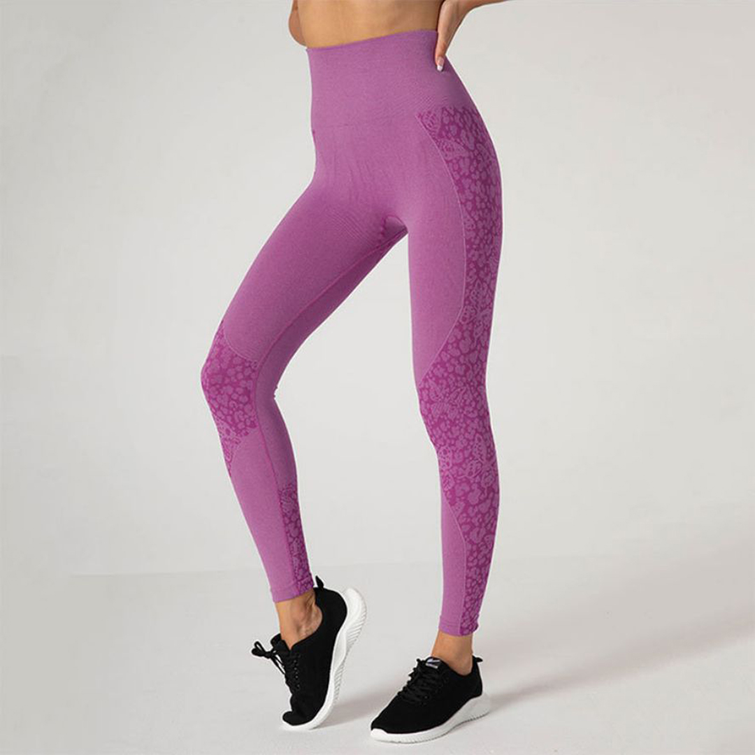 pink leopard yoga pants