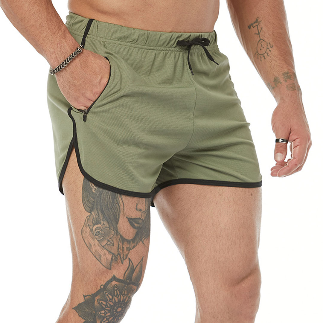 Men's Solid Color Fitness Casual Shorts Pants