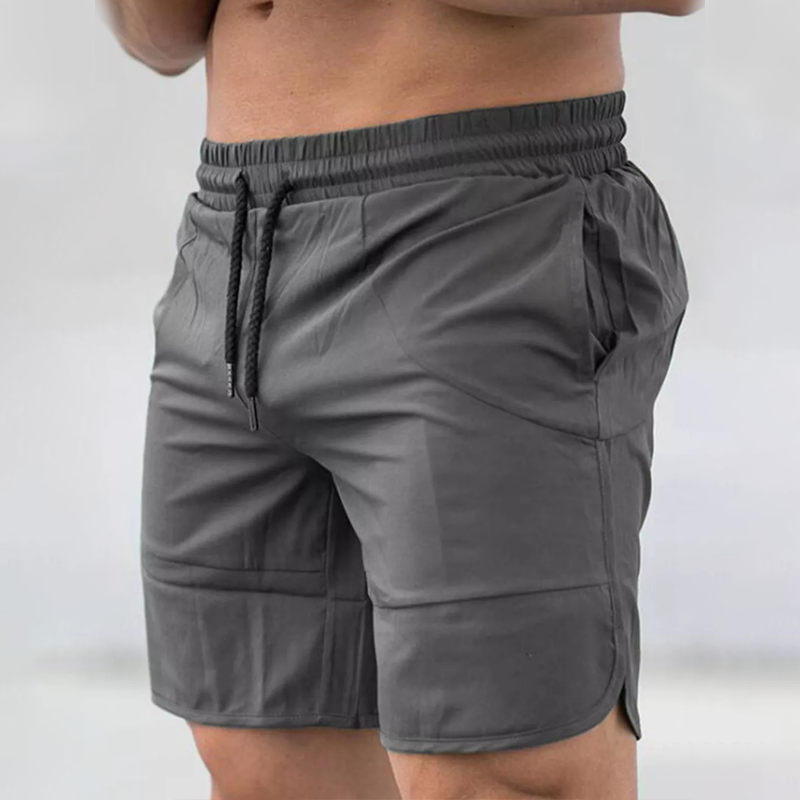 Men's Solid Color Fast Drying Running Shorts