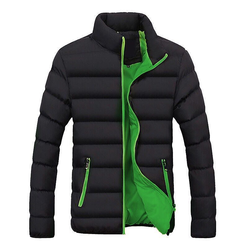 Gymstugan Padded Solid Colored Outerwear Clothing Apparel Green Black