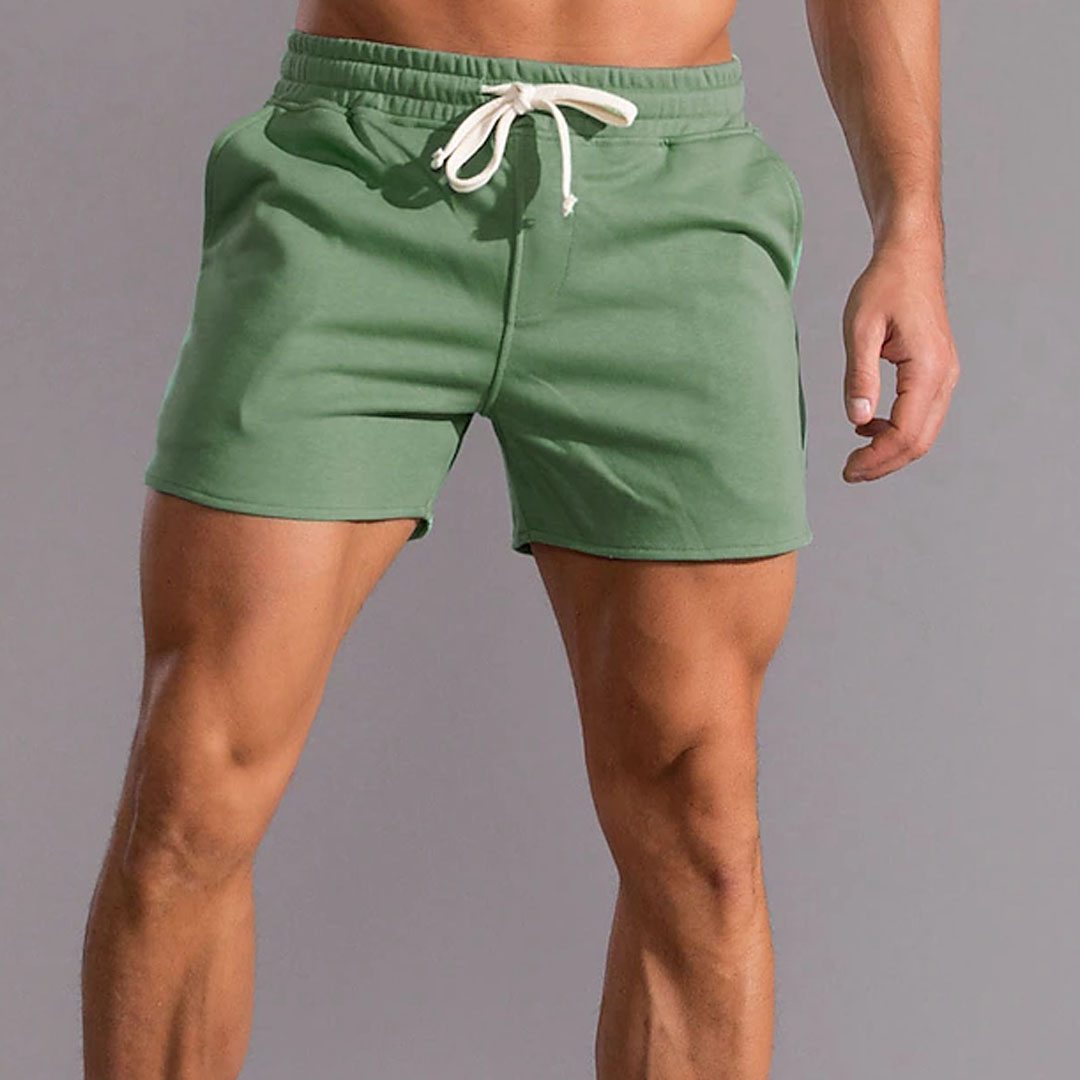 Men's Solid Color Base Cotton Shorts