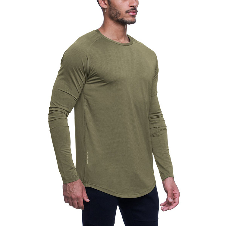 Men’s Stretch Breathable Solid Color T-shirt