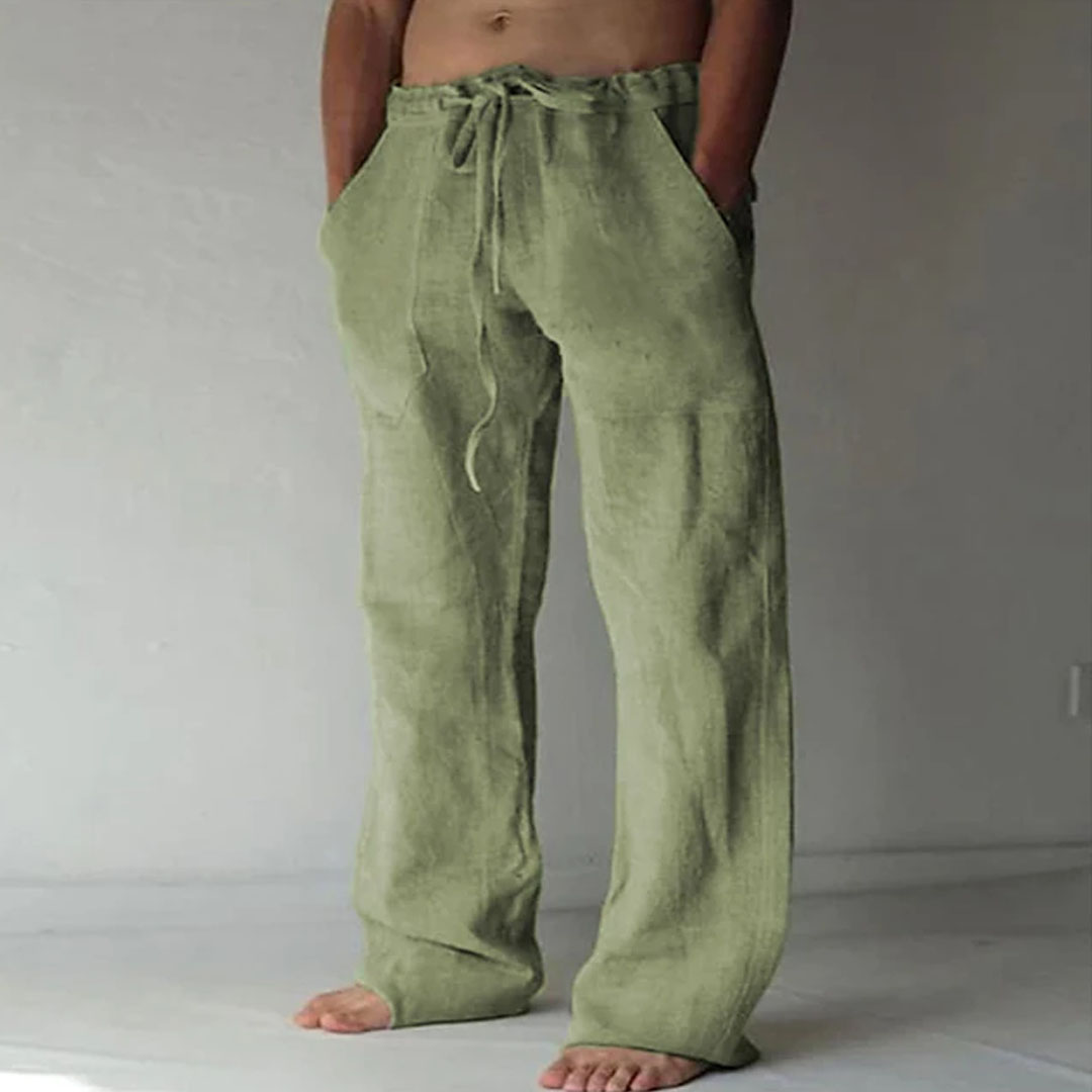 Men's Elastic Waist Design Beach Pants 