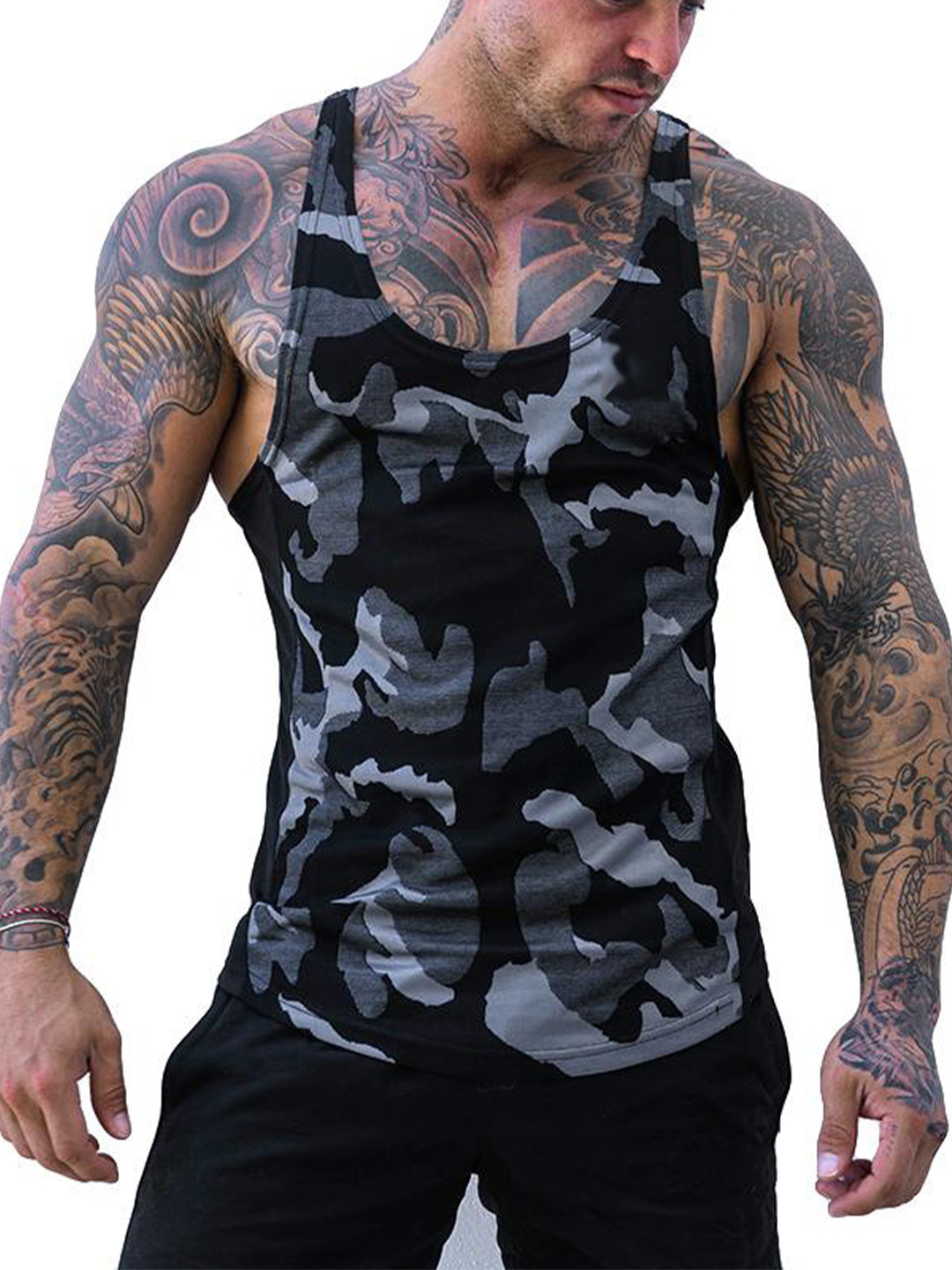 Men's Camo Breathable Fitness Vest