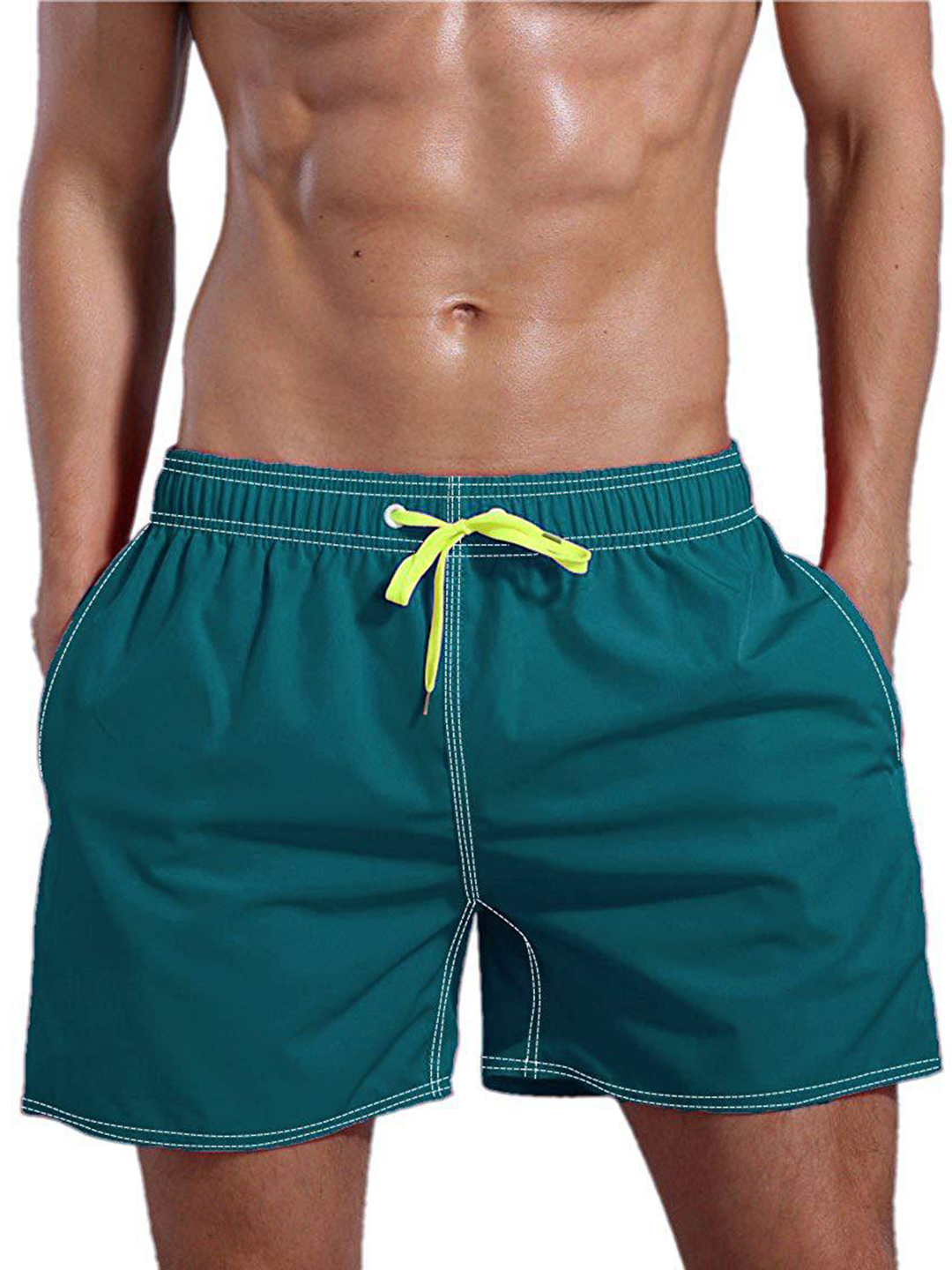 Men's Rope Solid Color Running Shorts