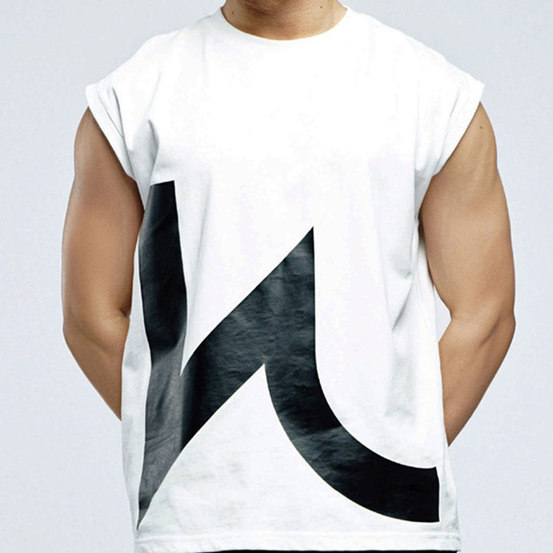 Men's Breathable Print  Fitness Vest