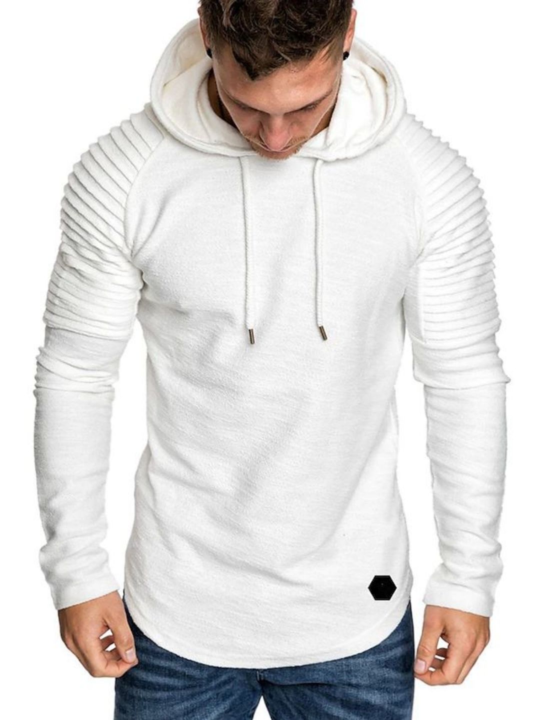 Men's Solid Color Pullover Sports Hoodies