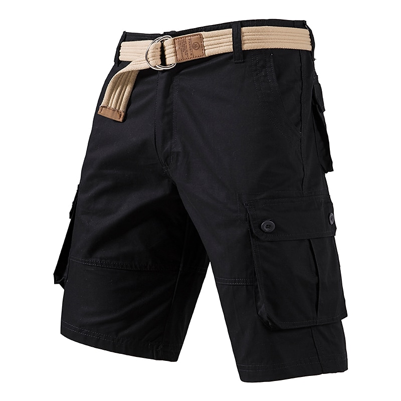 Men's Chinos Work Parachute Pocket Multi Pocket High Rise Wearable Outdoor Knee Length High Waist Pants