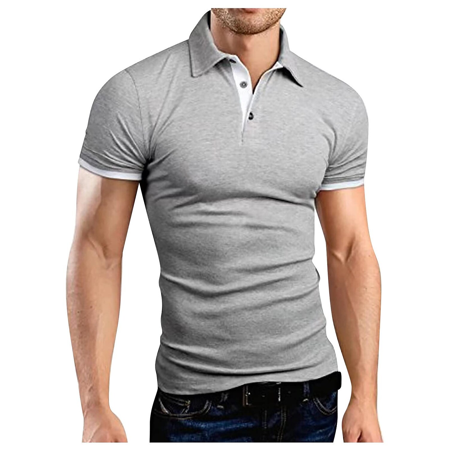 Gymstugan Collar Polo Shirt Golf Shirt