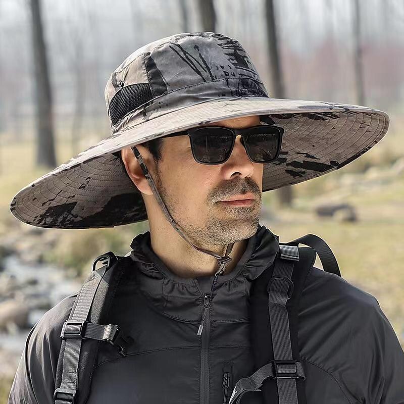 Men's Fishing Boonie Hiking Core Stylish Casual Daily Sun Protection Breathable Hat