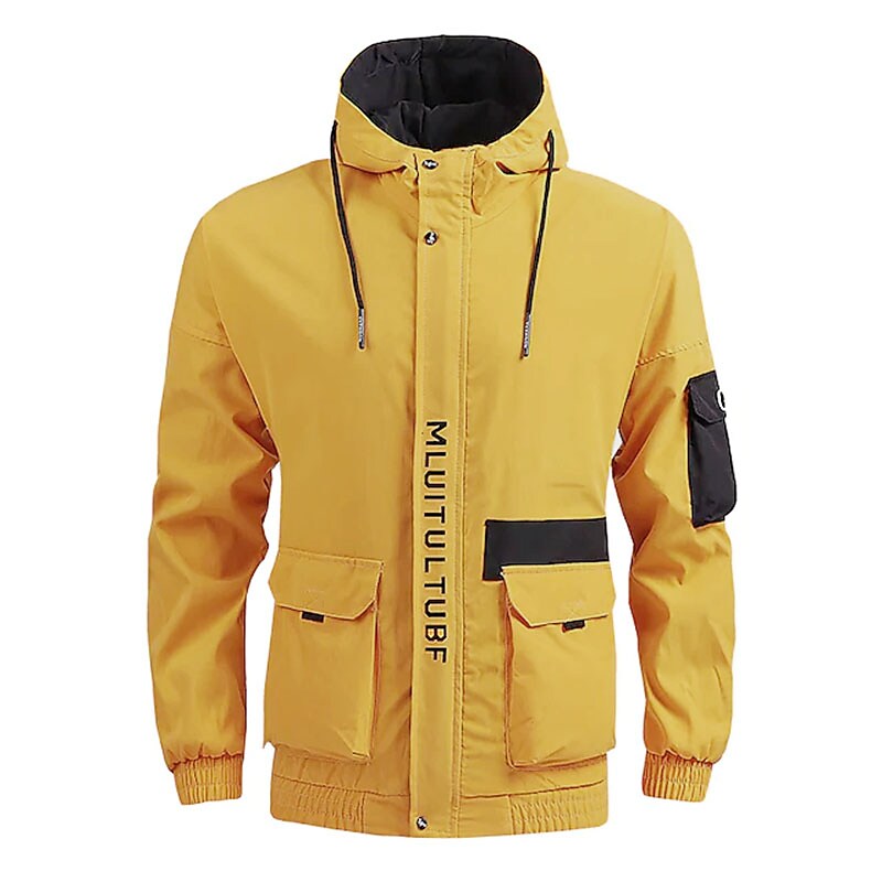 Gymstugan Men's Outdoor Windproof Breathable Quick Dry Lightweight Hoodie Jacket 