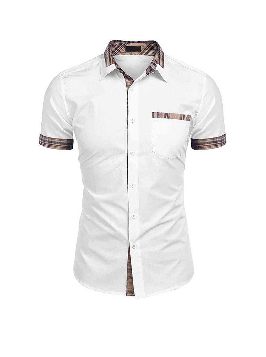 Frank Solid Color Short Sleeve Shirt