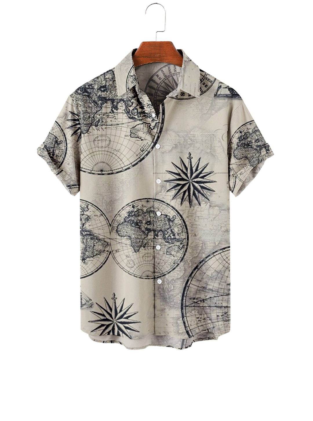 Archie Nautical Printing Short Sleeve Shirt