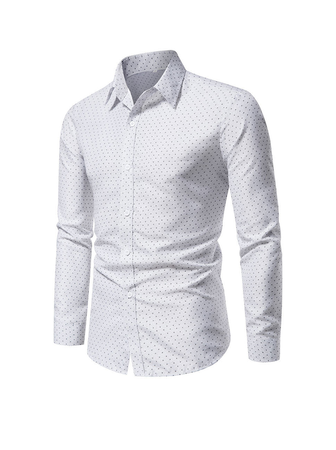 2022 cross-border foreign trade new men's long-sleeved shirt european size tide brand fashion loose lapel printed shirt men