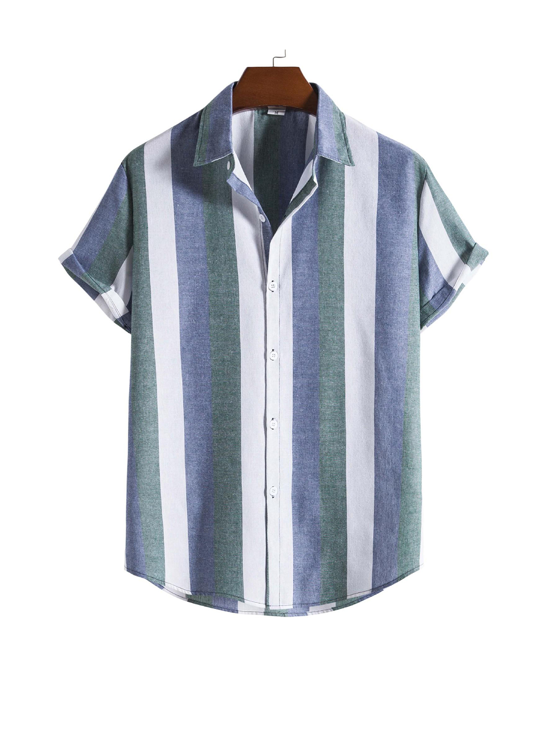 Blake Printed Striped Short Sleeve Shirt