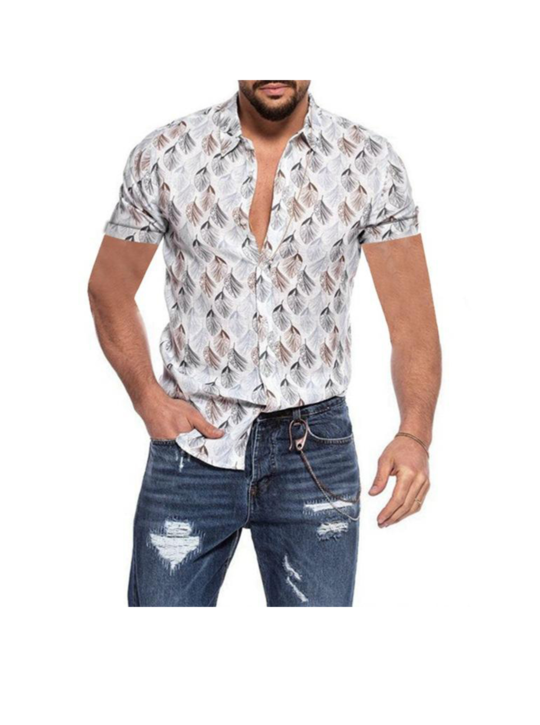 William Floral Hawaiian Short Sleeve Shirts