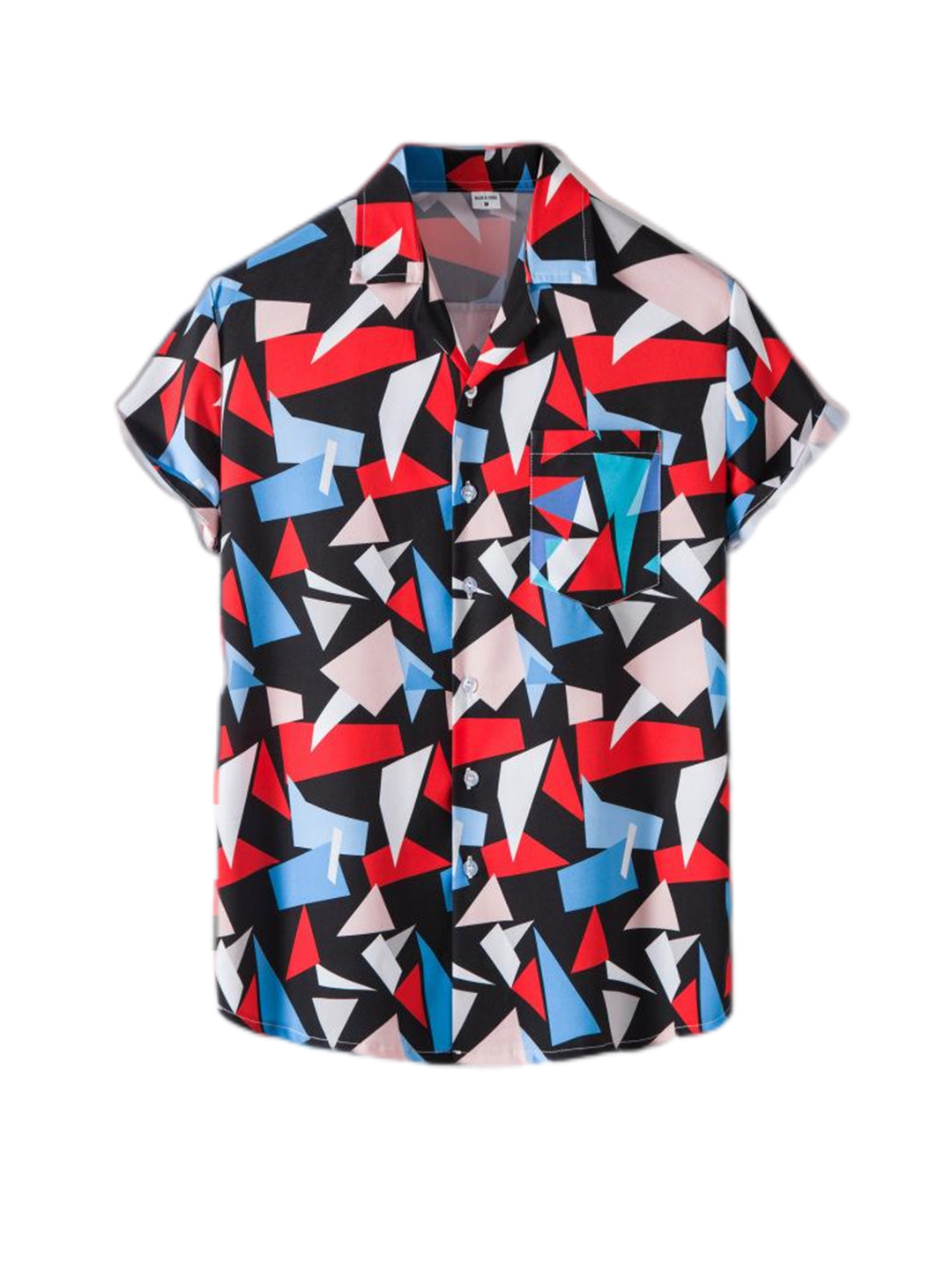 Posey Hawaiian Style Pattern Retro Printed Short-sleeved Shirt 