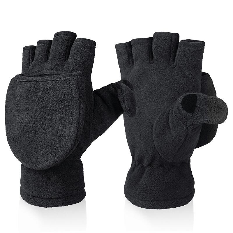 Rogoman Men's Polar Fleece Multifunctional Warm Gloves