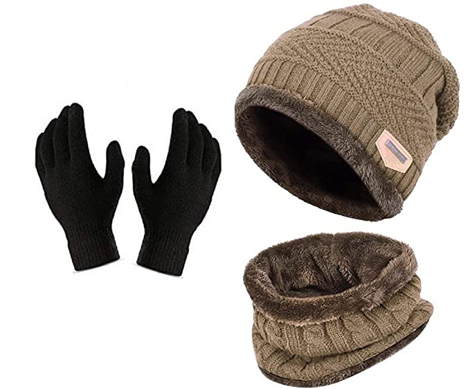 Rogoman Unisex Hat Scarf Glove Set