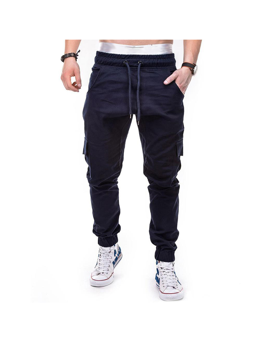 Larry Solid Color Casual Jogger